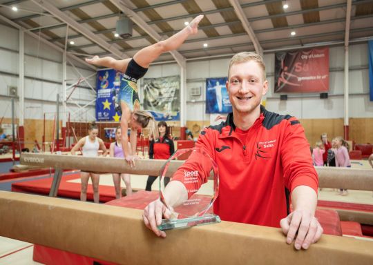 Gymnastics Coach claims SportMaker Performance Pathway Coach of the Year