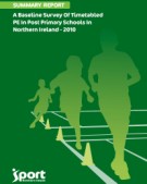 Cover of A Baseline Survey of Timetabled PE in Post Primary Schools in Northern Ireland 2010