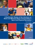 Cover of A Systematic Review of the Literature on Black and Minority Ethnic Communities in Sport and Physical Recreation