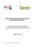 Cover of Participant Development in Sport: An Academic Review