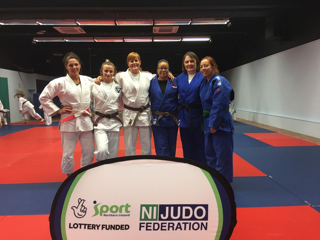 Coaches Delivering the Female Get to Grips Judo Session in Belfast