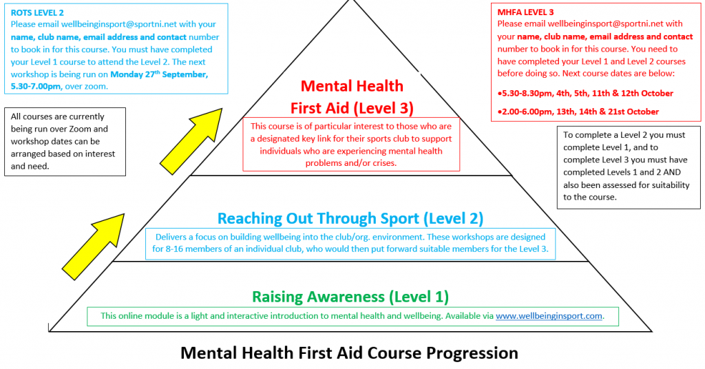 Mental Health First Aid Course Progression