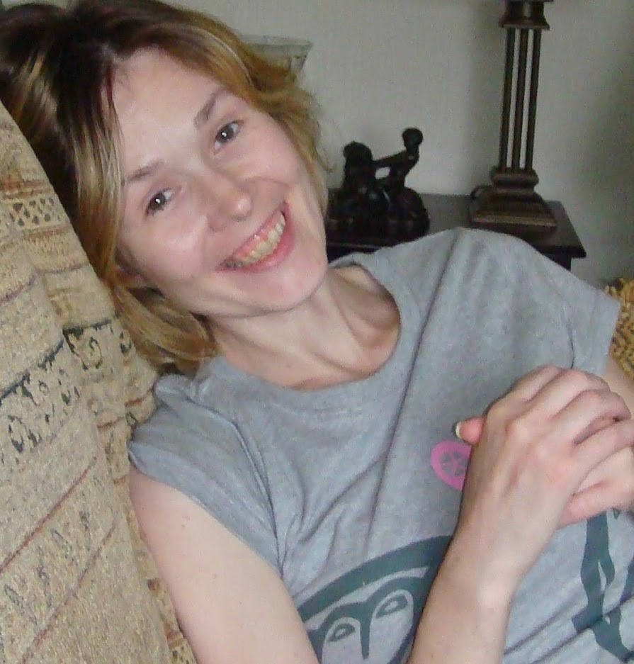 Joanne McCauley pictured in July 2009 as she recovered from the emergency surgery that saved her life.