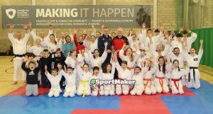 Banbridge/Rathfriland Karate Club celebrate coach Kevin Broderick's SportMaker award