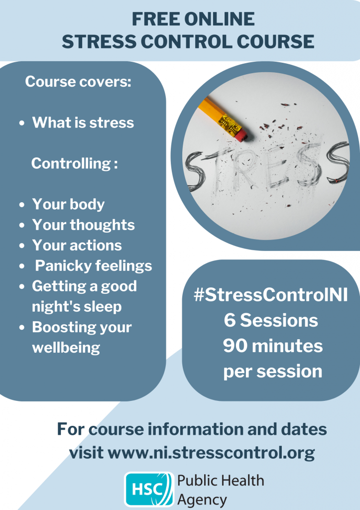 FREE ONLINE STRESS CONTROL CLASSES Flyer