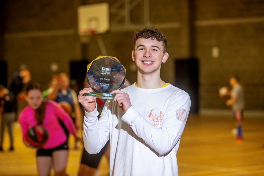 Tom Kearney with SportMaker award