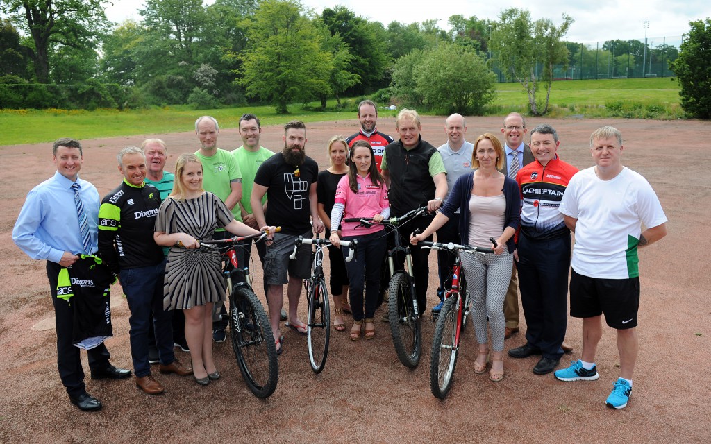 Sport NI Staff and representatives from the ten successful cycling projects